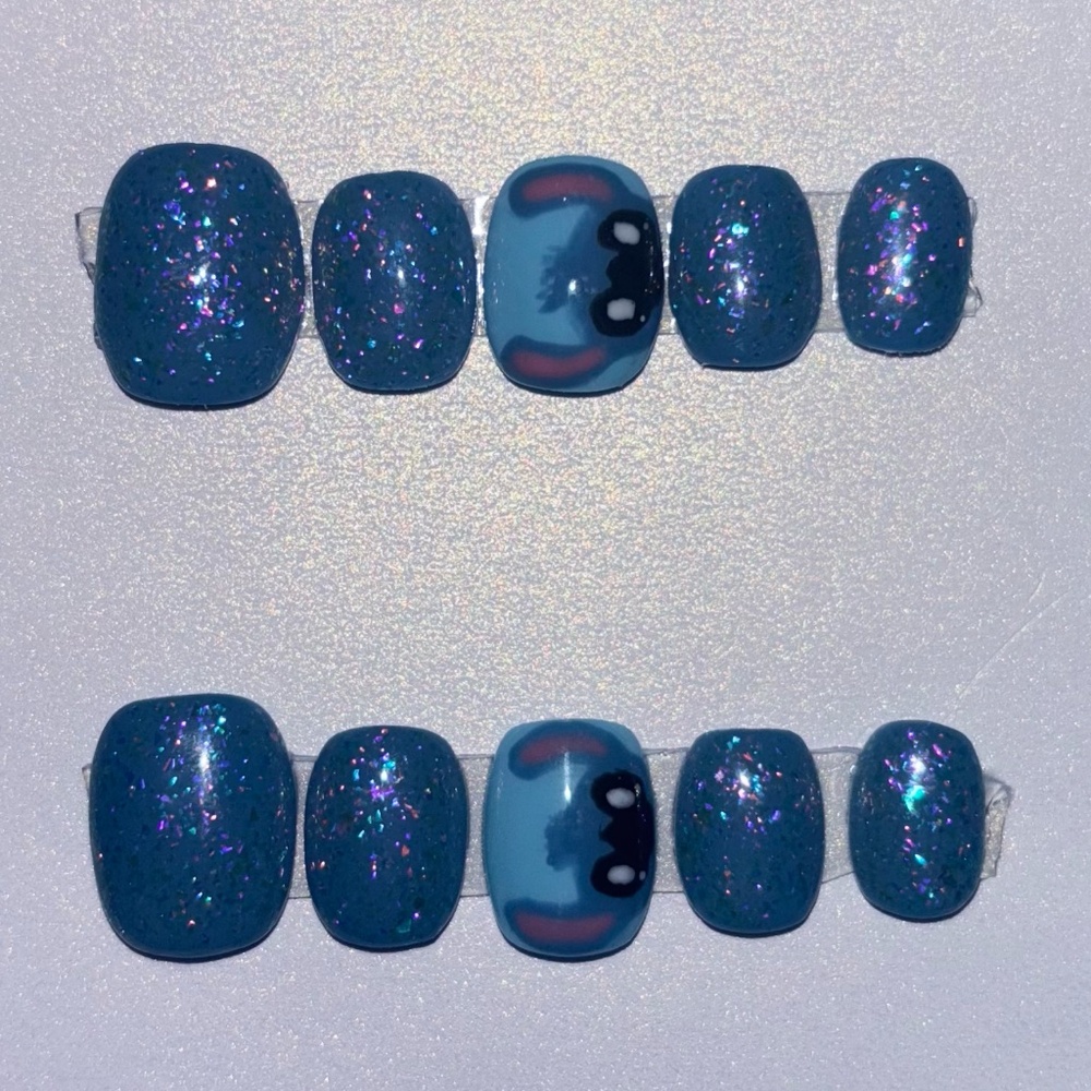 Custom Stitch Kids Press On Nails